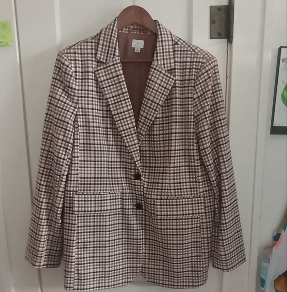 a new day Checkered Blazer in Black and White - Picture 1 of 4